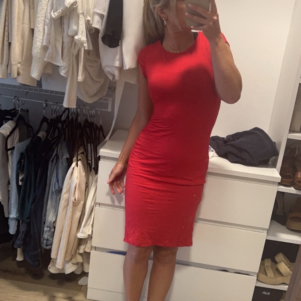 Red everyday dress